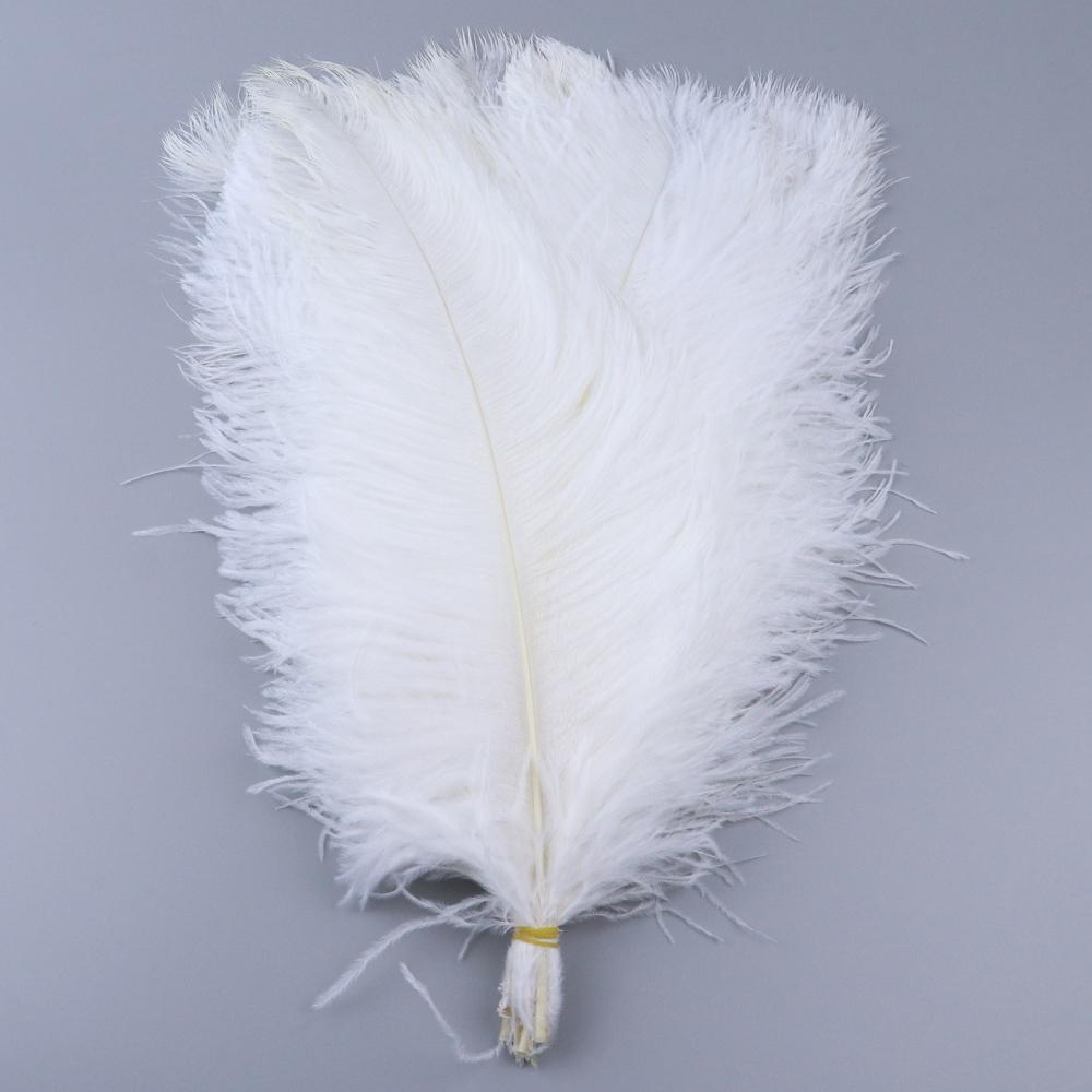 10 Pcs Colorful Ostrich Feather Wedding Table Centerpiece Decoration Plume Real Ostrich Feathers for Carnival Support 15-50 CM