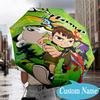 Custom Name Ben Alien Force Umbrella Folding Umbrella, Automatic Umbrella - 8-Frame for Travel, Casual Lightweight Personalized Gifts