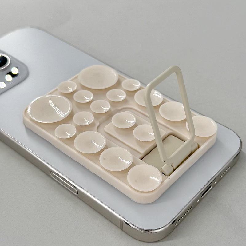 Multi-Functional Silicone Folding Suction Cup Phone Stand & Anti-Slip Back Sticker