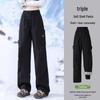 3-in-1 Men's and Women's Ski Pants: Fleece-Lined, Windproof, Waterproof for -40°C Winter Outdoors.