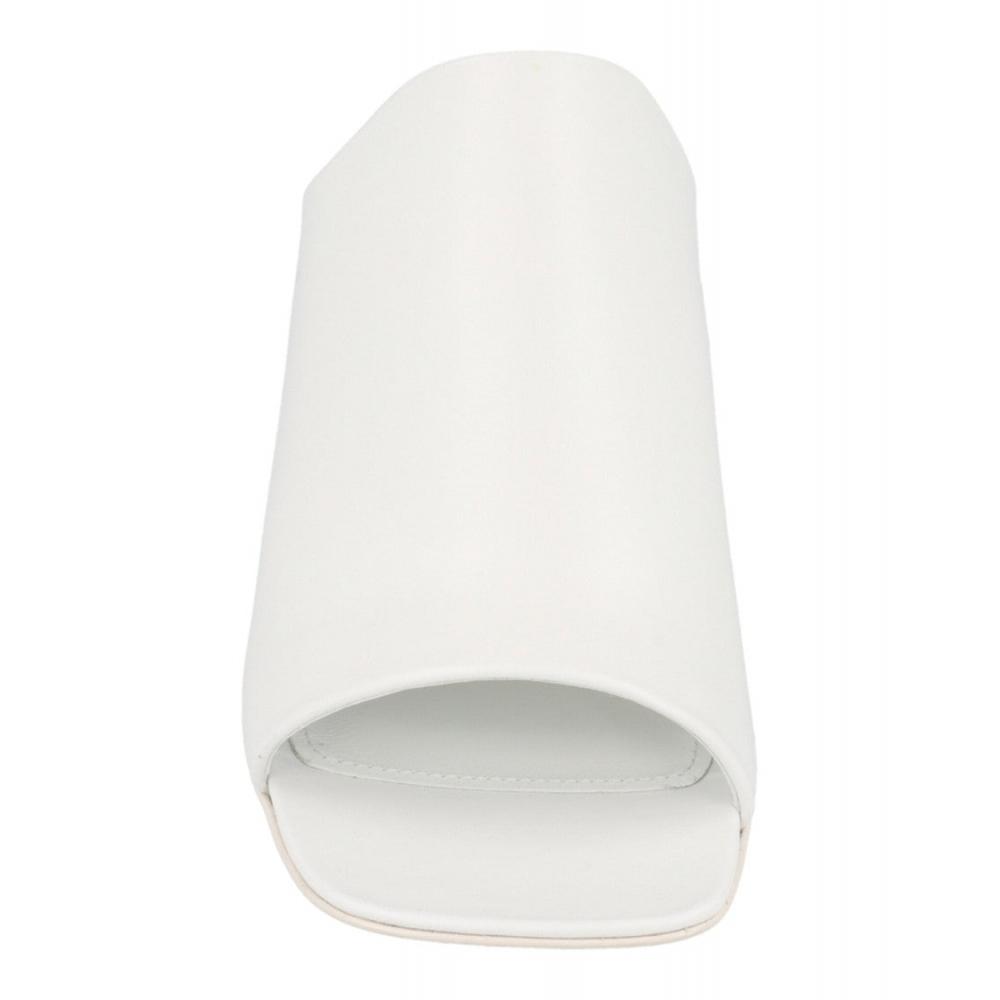 Salvatore Ferragamo Era Leather Mules White