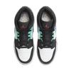 Air Jordan 1 Mid SE GS Black White Hyper Jade Siren Red FQ8095-001