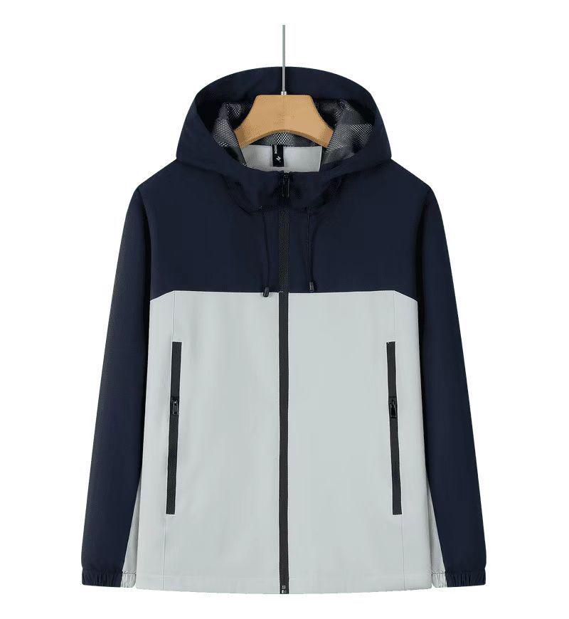Unisex Windproof Waterproof Color Block Jacket for Spring & Autumn Hiking