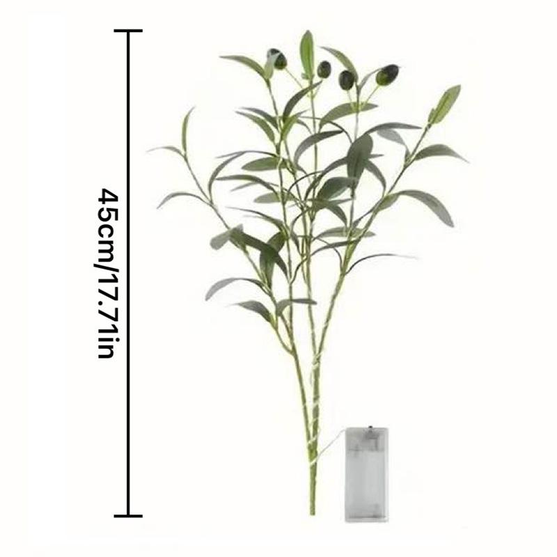 

1/3/5 шт. Светодиодные гирлянды в виде искусственных оливковых веток, Сделай сам, Кафе, Дом, Офис, Ресторан, Подсветка для стойки, Светодиодная лента на батарейках