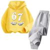 Children's Cartoon Print Sportswear Set: Hoodie & Casual Fashion Trend