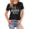 Womens Boy Mom Shirt Camo Boy Mama Letter Print Tshirt Funny Graphic Tees Cute Casual Summer Tops