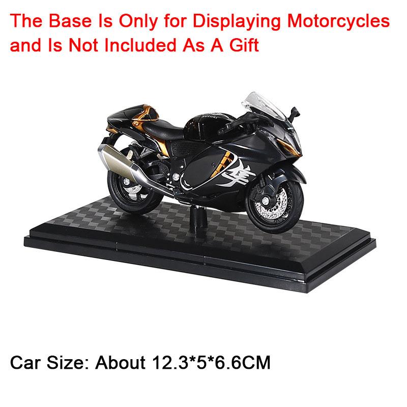 1:18 HAYABUSA GSX1000R R1 Motorcycle Toy Alloy Body Rubber Tires CBR1000RR Shock Absorption Model Car Models Boy Decorative Item
