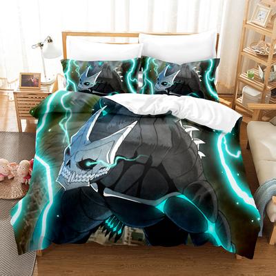 Home Textile 3d Printed Monster Pattern Bedding Set Three-piece Set Single Double Large Quilt Cover Pillowcase Home