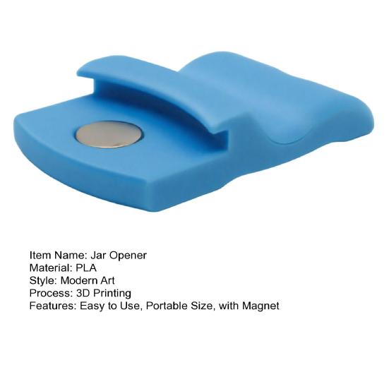 Inmaakpotopener met Magneet Universeel Regelmatig Brede Mond Potdeksel Verwijderingsgereedschap 3D