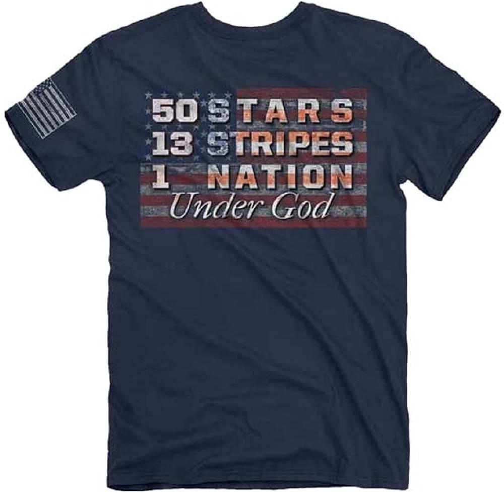 New BUCK WEAR 2nd Amendment Shirt, 50 Stars, 13 Stripes, 1 Nation Under God 3XL