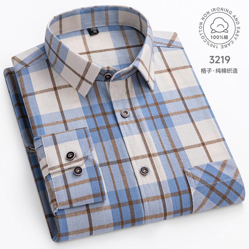 Plus Oversize 8xl Men's Flannel Shirts Men Long Sleeve Casual Comfortable Men's Plaid Shirt 100 Cotton Big Size Single Pocket