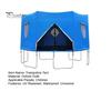 Trampoline Rainproof Cover 6/8/10FT Tent UV Resistant Waterproof Oxford Cloth Universal 6 Straight Poles Round Sunshade Sun Protection Outdoor
