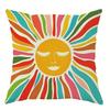 Bohemian - Inspired Sunny Floral PillowcasesLiving Room Sofa Cushion Cover, Soft and Comfortable, Bedroom Room Decoration