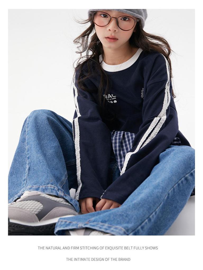 2025 Autumn Retro Loose High Street Straight Wide-Leg Jeans