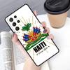 Haiti Haitian Flag phone case Cover For Samsung Galaxy S24 S25 Ultra S21 S22 Ultra S10E Note 10 Plus Note 20 FE S23