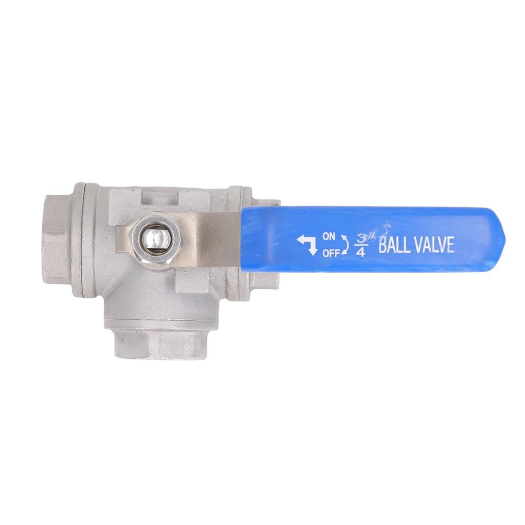 Kugelhahn Typ L, 34 Zoll Innengewinde, 304 Edelstahl, 3-Wege-Kugelhahn Typ L