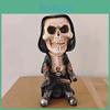 Stunning Mechanical Reaper Skeleton Figurine Halloween Decor Resin Craft For Home