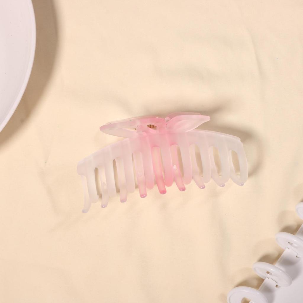 Mattierter Schmetterling Hai Haarspange - Elegantes quadratisches Griffzubehör für Damen