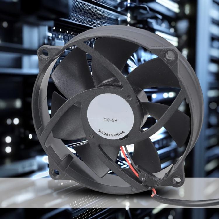 5V USB 92MM Cabinet Cooling Fan Waterproof Housing For Networking Equipment & Electronics Component Cooling