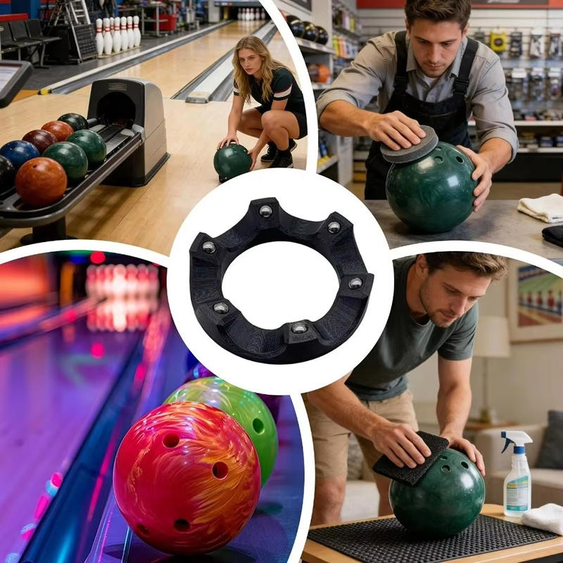 360° Rotating Bowling Ball Stand Multifunctional Bowling Ball Holder Polishing Support Tool Supplies