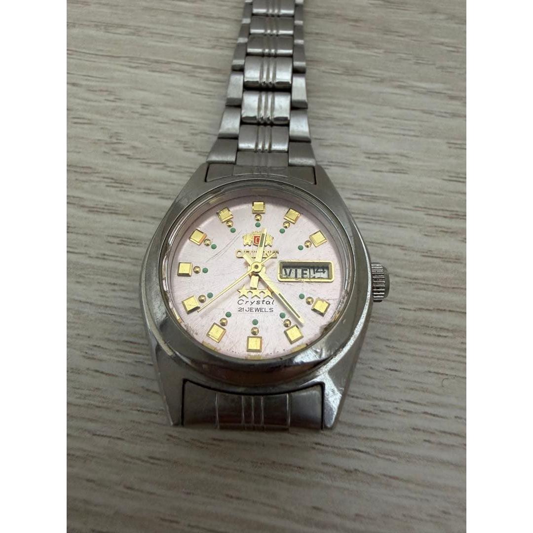 Б/у Автоматические часы Orient Crystal 21 камень