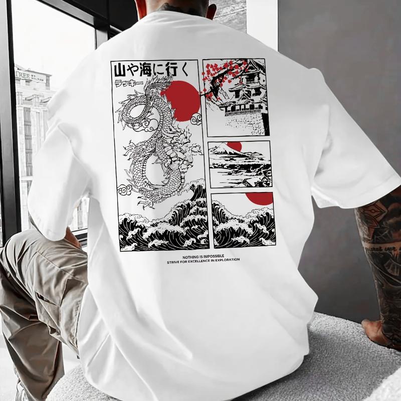 

Men s Casual Oversized Short Sleeve Tee Loose Comfort Fit XXL белый