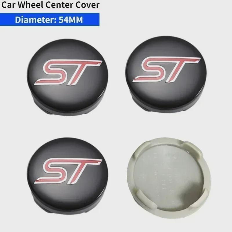 54MM Car Wheel Center Hub Cover Caps Accessories For For-d ST Fusion Escape Explorer Edge Mondeo Focus Ecosport Fiesta Kuga ST S-helby M-ustang Taurus