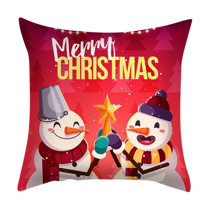 

Наволочка с рисунком, рождественская скандинавская трансграничная подушка для гостиной и спальни. 40x40cm