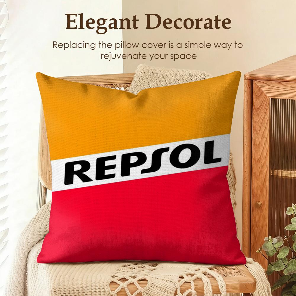

Fashion RRepsol Cool Cushion Cover Natural Linen Organic Fabric DoubleSided Printing Sofa Home Decor Gift Pillow Case 30x30cm