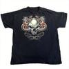E Girl Gothic Mall Goth Short Sleeve TShirt Unisex Fashion Y2KCyber Grunge Cross Wing Print Short Sleeve Vintage Harajuku