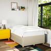 VidaXL Bed Frames Without Mattress Cream 120x190 Cm Fabric 3284926