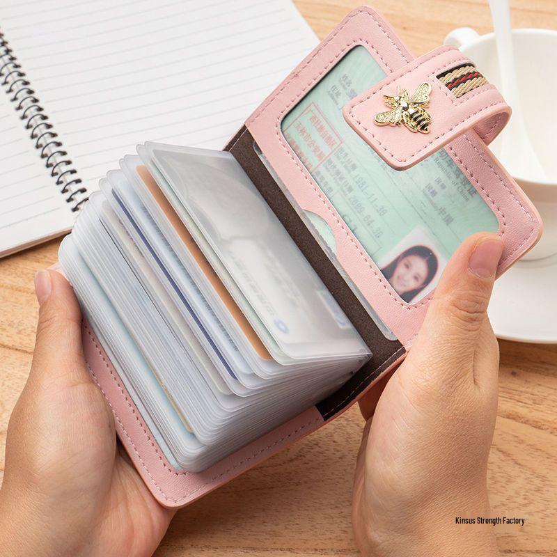 Multifunctional Anti-Demagnetization RFID-Blocking Korean Style Women's Card Holder and Wallet