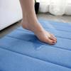 Absorbent Non Slip Bathroom Rug Coral Fleece Bath Mat Soft Comfortable Water Resistant Floor Mat for Shower Tub 40x60cm