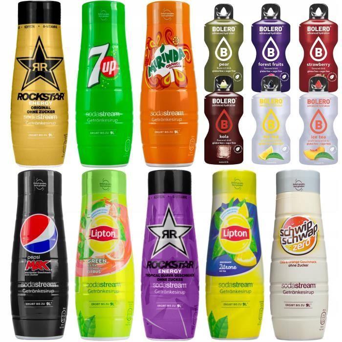 Coffret de 8 sirops pour Sodastream + sachets boléro