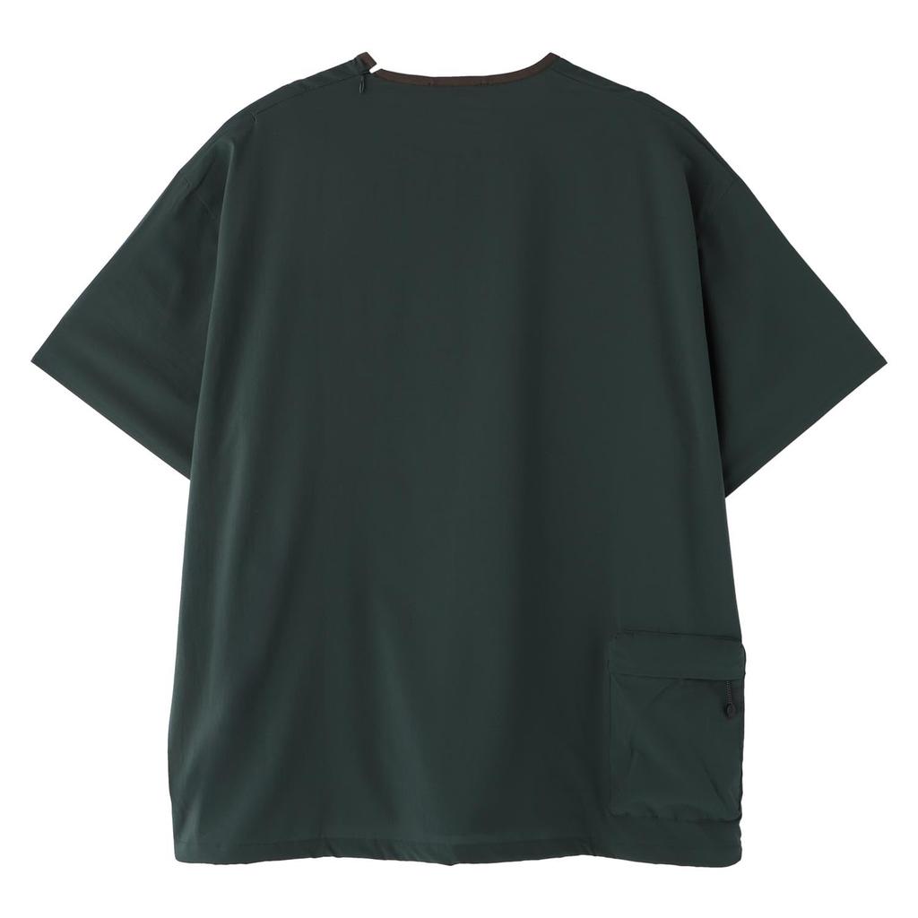 For Outdoor and Street for Men and PLC EXCURSION TEE 2025ss [NANGA] Short-sleeved T-shirt, Black, Lovers, Women, Unisex, (JP, Alphabet, L, L, BLK)