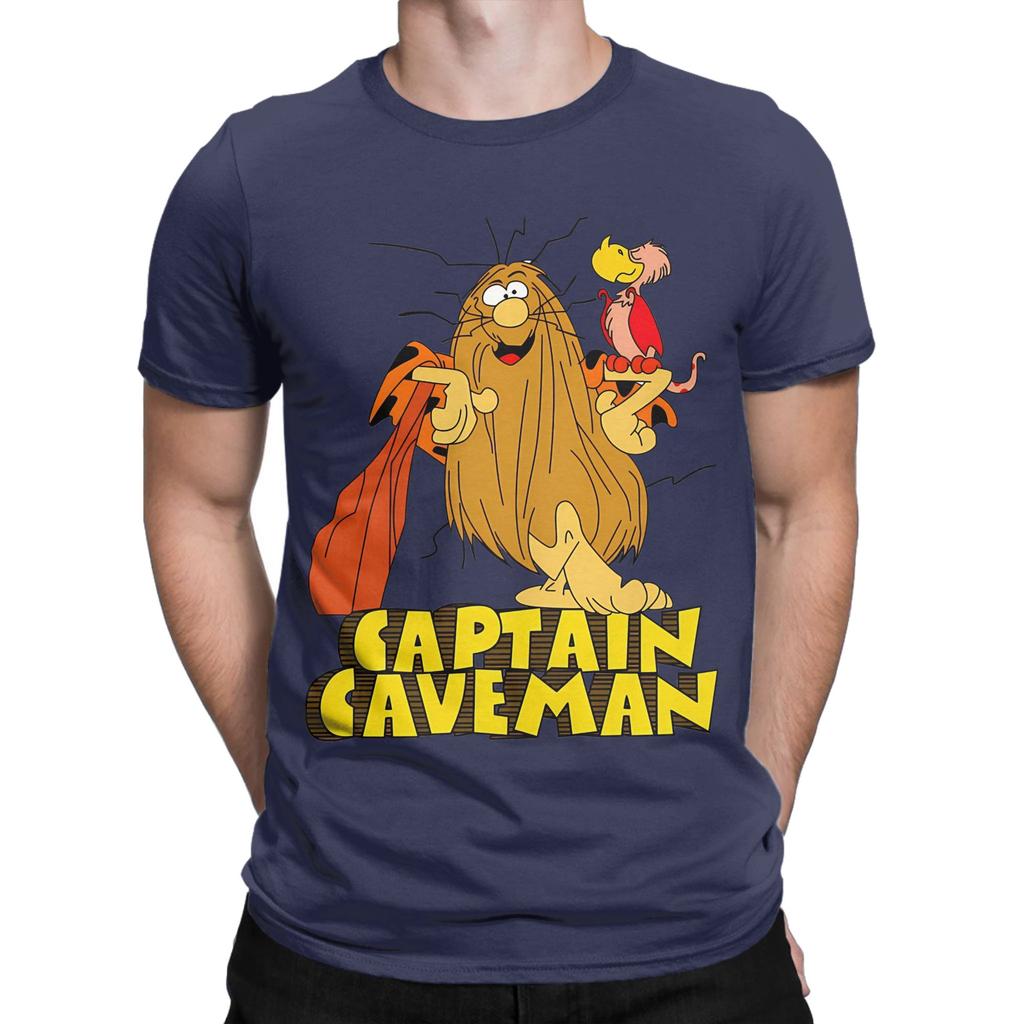 Classic Pose Novelty 100 Cotton Tshirt Captain Caveunisex Tees Tops For Unisex