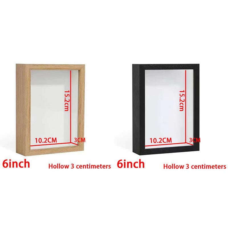 Shadow Box Depth 3cm Wooden Photo Frame for Displaying Three-Dimensional Works DIY Plant Specimen Picture Frame Home Decoration