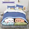 Bubu Dudu Pattern Bedding,Quilt Set Quilt Cover Pillowcase Home Birthday Gift (1 * Duvet Cover + 2 * Pillowcase, Without Core)