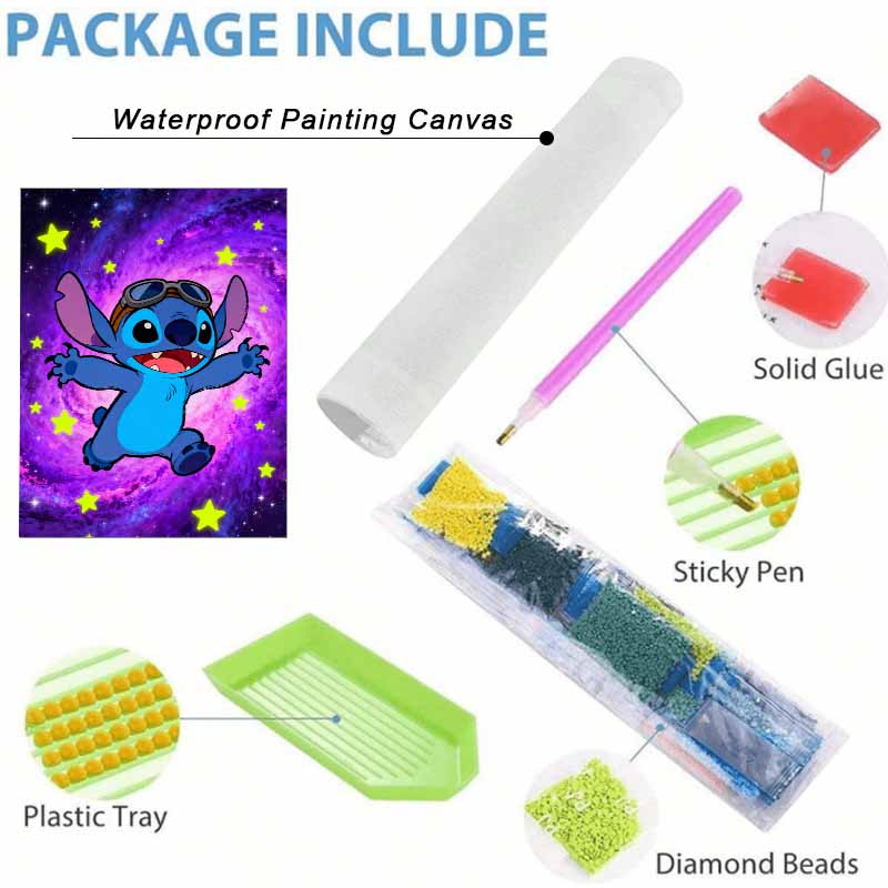 Disney 5d Diamond Painting, Stitch Diamond Art Painting Diy Handmade Sticker Gift, Home Decoration Painting