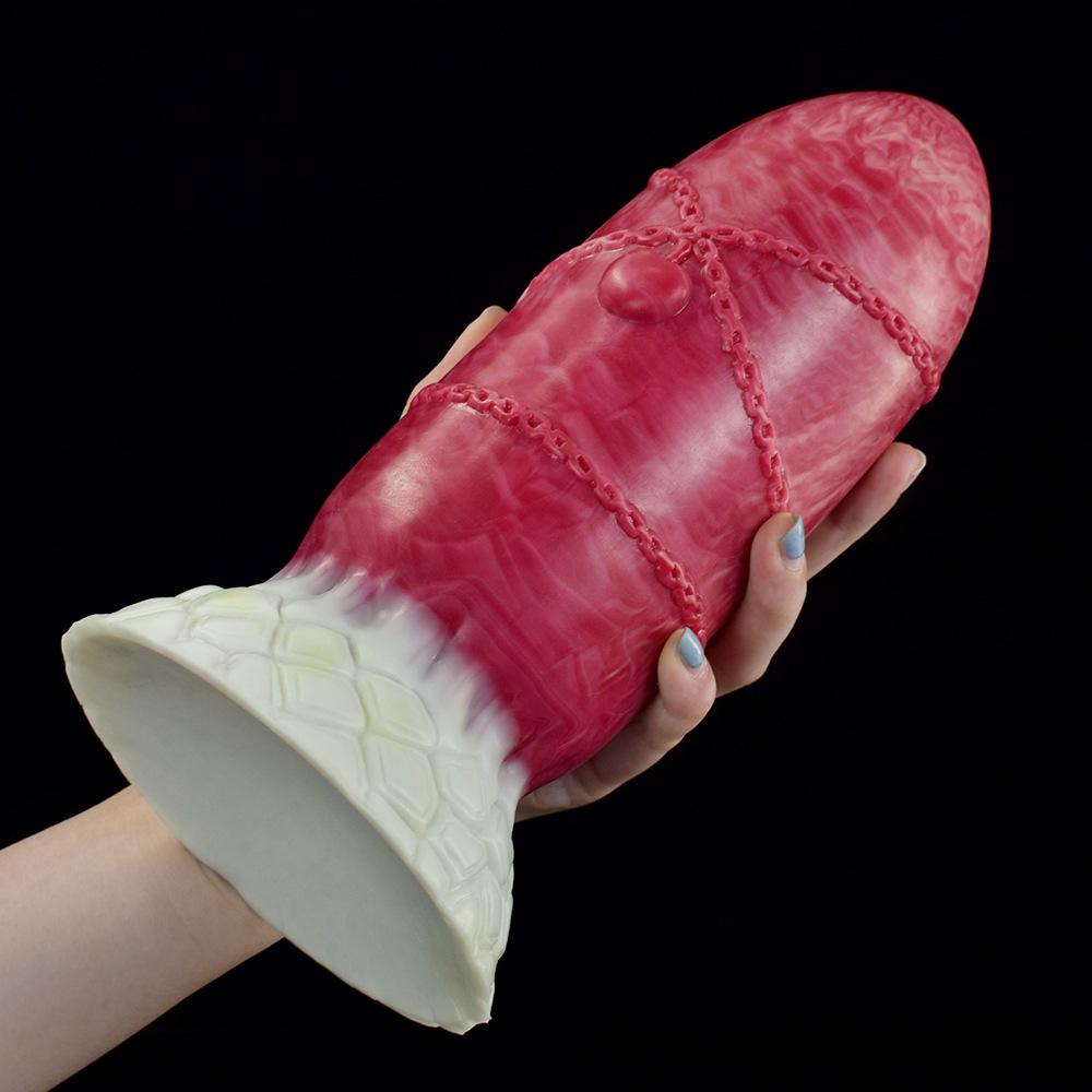 Women's Masturbator Dildo with Sucker Round Head Butt Plug Liquid Silicone Large Anal Plug Fisting   Sex Toy Realistic Dick