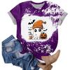 Halloween Shirts for Women Cute Shirt Fall Tshirt Gradient Graphic Tees Casual Short Sleeve Tops