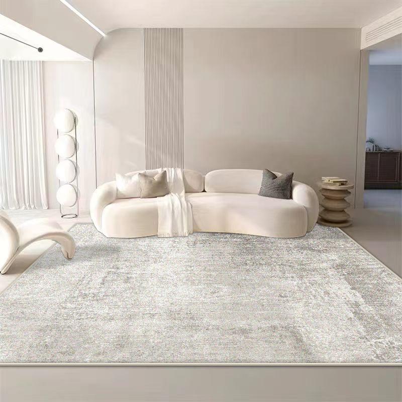 Abstract Style Plain Colour Decoration Home Carpet Living Room Simple Non-slip Room Decor Bedside Rug Baby Crawling Mat Washable