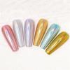 Solid Laser Powder for Nail Art: Gold, Silver, Titanium, and Mirror Glitter