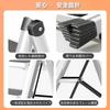 Shosho Folding Step Stool, Lightweight Design, Non-Slip, No Assembly Required, Storage Compatible (White, 2 Steps)