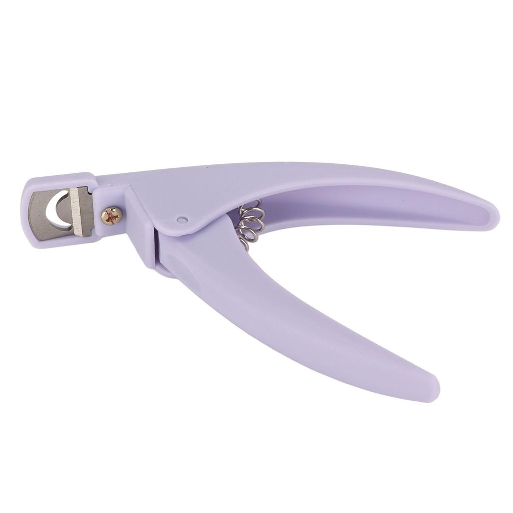 Acrylic Nail Clipper Professional Stainless Steel Nail Tip Cutter False Nail Trimmer Manicure Tool Purple