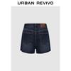 UR 2025 Women's Washed Blue Denim Shorts