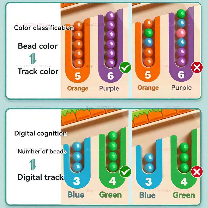 NEW Kid Magnetic Labyrinth Ball STEM Toy for Preschoolers Ages 3-4 Motor Skills Early Education Puzzle Interactive Learning Toys