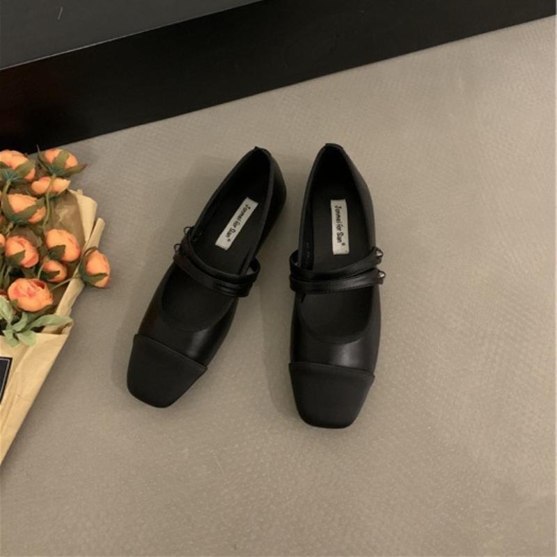 2024 Retro Style Women Mary Jane Shoes Fashion Shallow Mix Colors Spring and Autumn Ladies Outdoor Comfort Soft Sole Flats Shoes