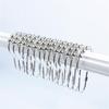 5 Bead Roller Shower Curtain Hooks Smooth Sliding Stainless Steel Construction Shower Rod Hook Bath Accessory