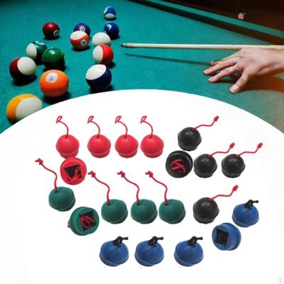20 Pieces Billiard Chalk Holders Carrier with Cord Tip Case Container Practical